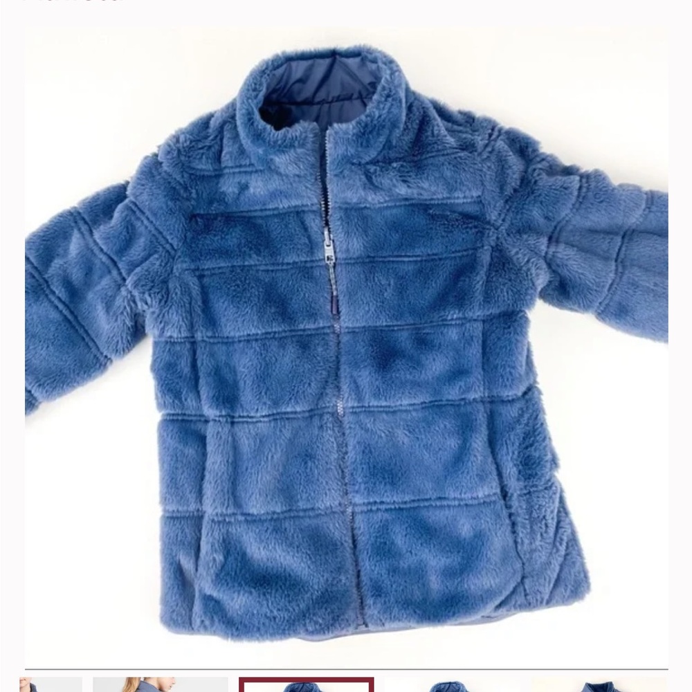 Athleta Girl Reversible Fleece Jacket, sz L